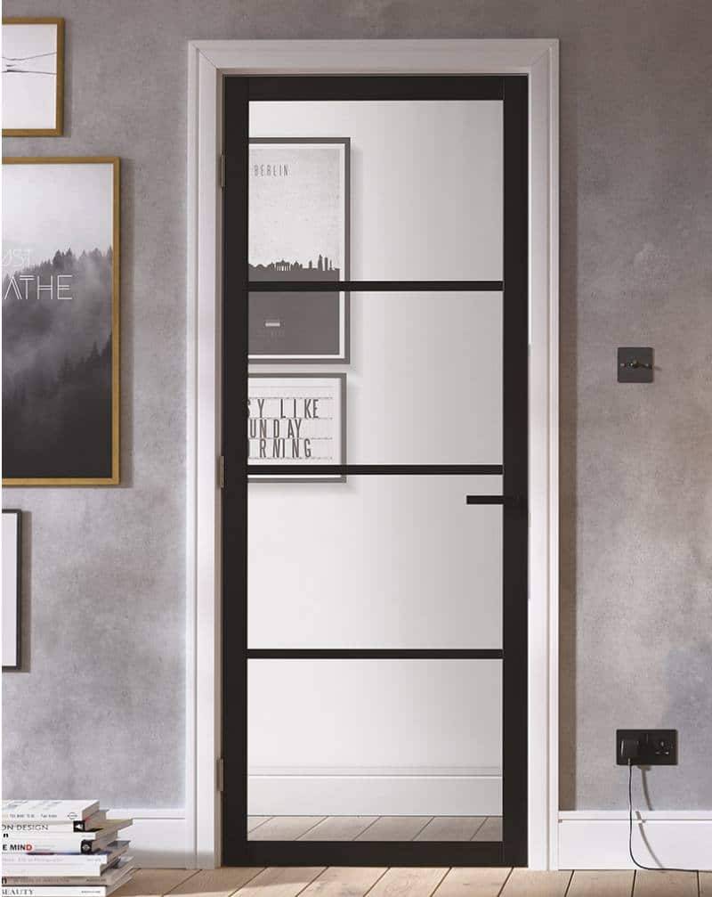Soho Black Glazed Internal Door