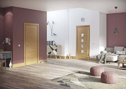 Pamplona Oak - Prefinished Internal Door