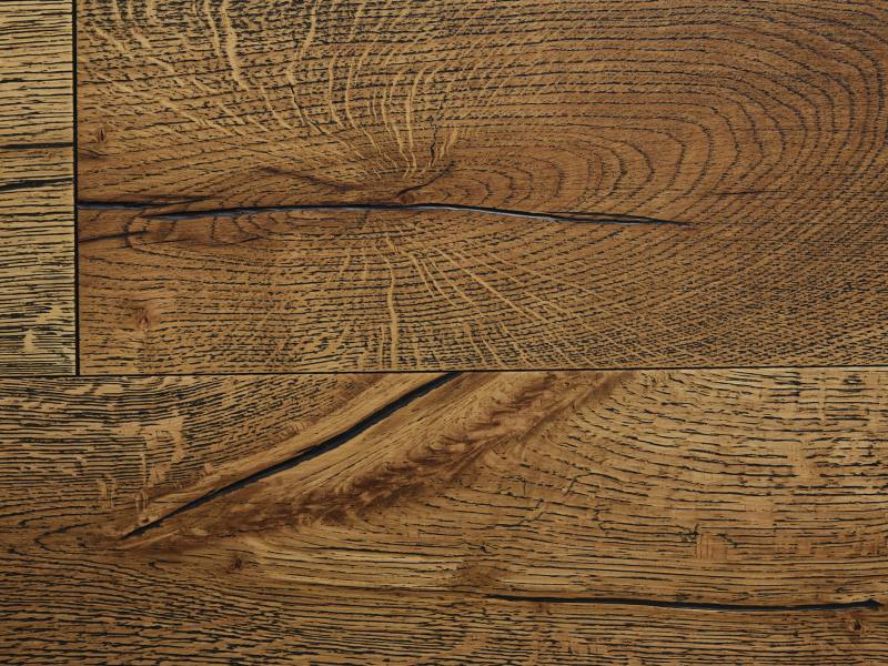 14x180x1800mm Brushed Black Grain Oiled