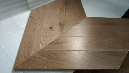 14x130x725mm French Chateau Brushed Matt Lacquered Chevron