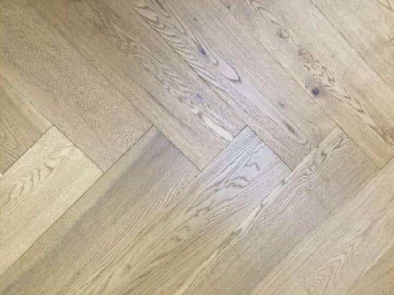 Smoked Stain Engineered Oak Herringbone Flooring