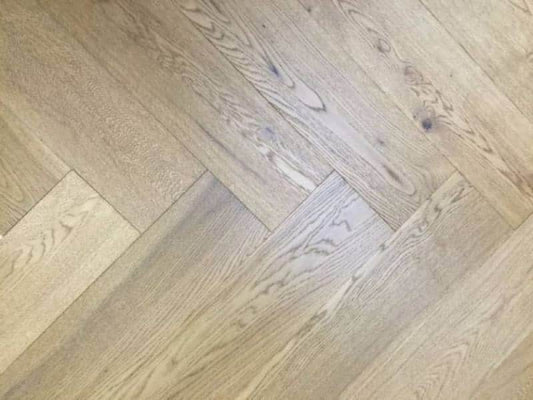Smoked Stain Engineered Oak Herringbone Flooring