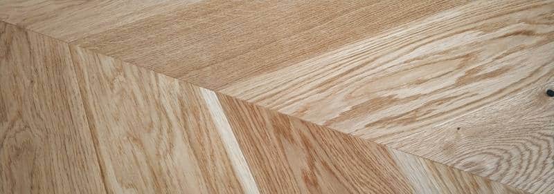 14x130x725mm Brushed Matt Lacquered Chevron
