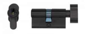 Euro Cylinder Lock Black Steel Finish