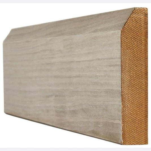Light Grey Pre-finished Chamfered Skirting