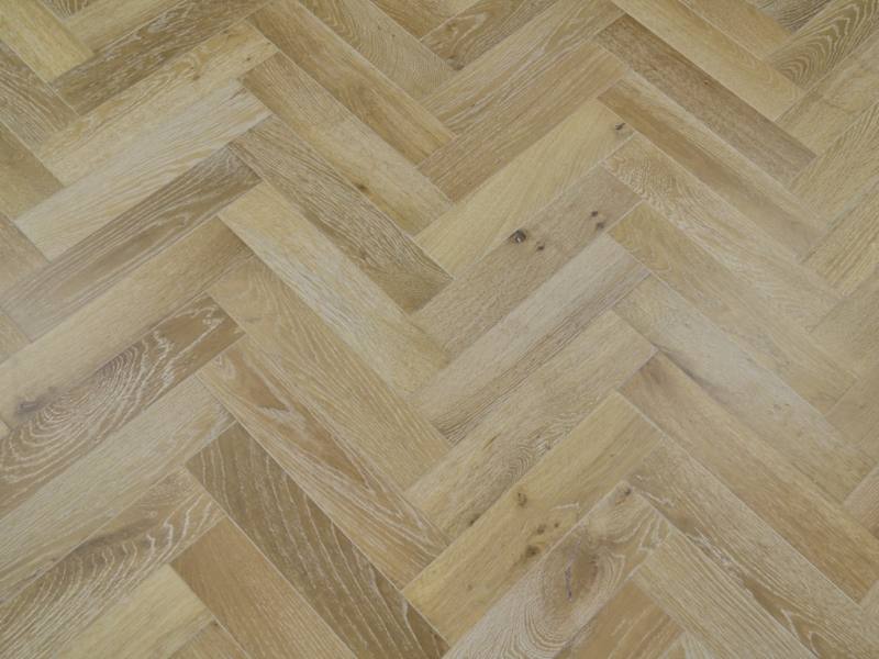 Smoked White Herringbone