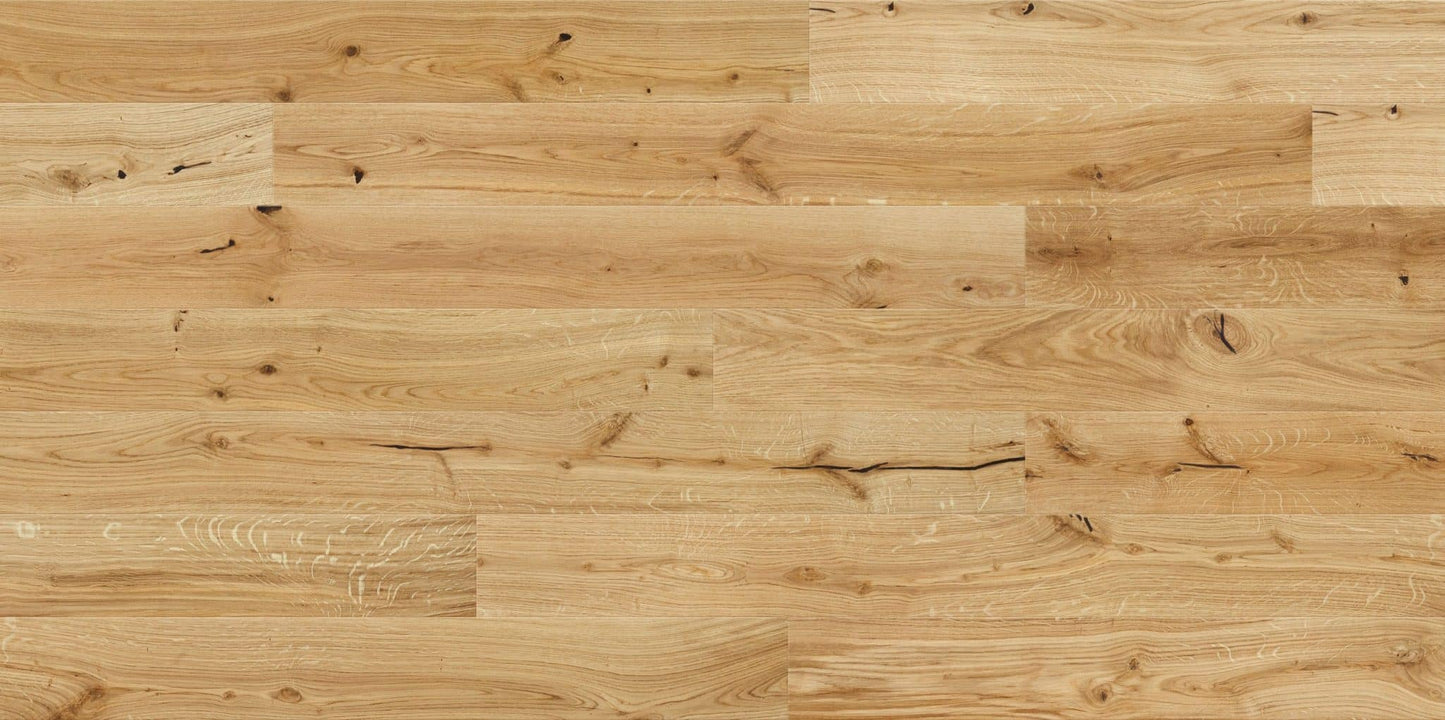 14x130x1092mm Brushed & Matt Lacquered Oak