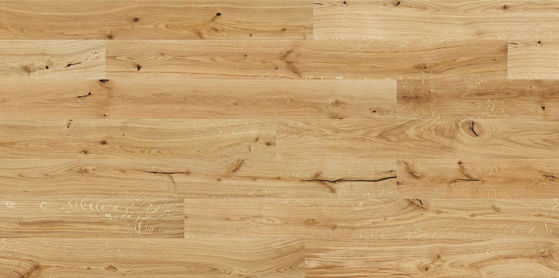 14x130x1092mm Brushed & Matt Lacquered Oak