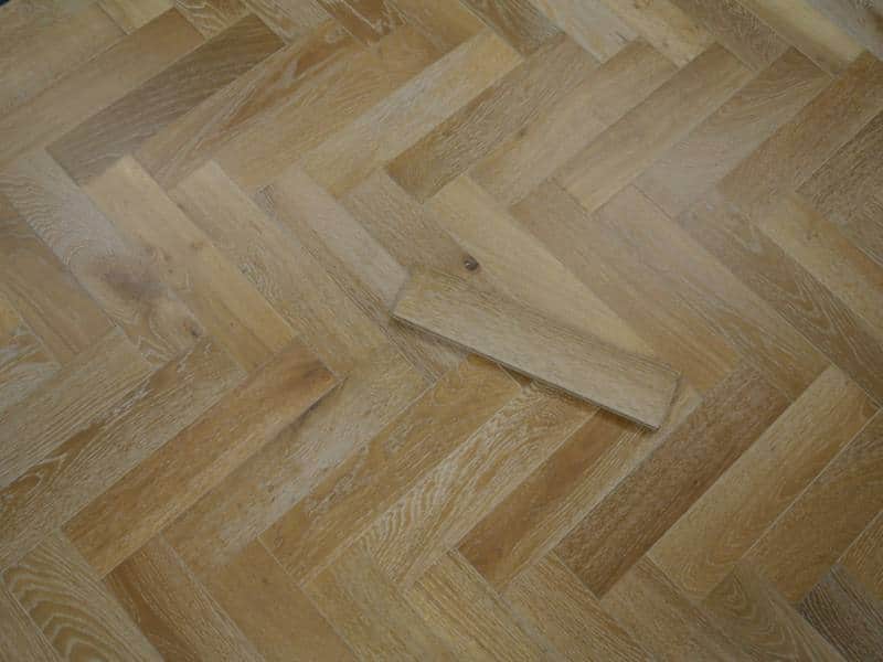 Smoked White Herringbone