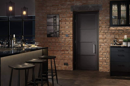 Black Chelsea 4p Internal Door