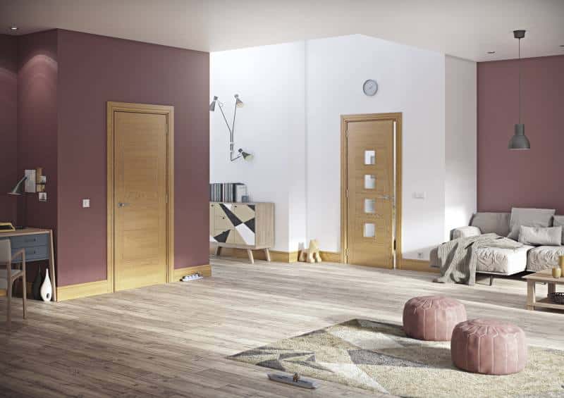 Pamplona Oak Glazed - Prefinished Internal Door