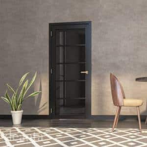 Urban Collection Shoreditch Black Prefinished Tinted Glazed Internal Door