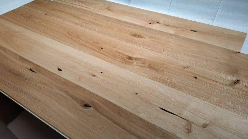 14x130x1092mm Brushed & Matt Lacquered Oak