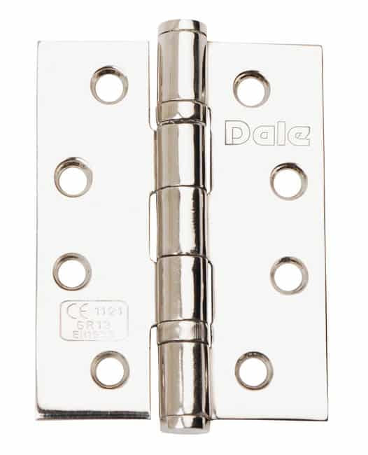 Hinge (pair) 4" Polished Stainless Steel