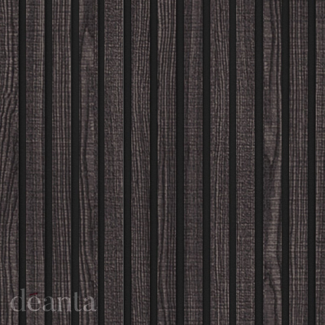 Deanta Immerse Acoustic Wall Panelling Dark Grey Ash