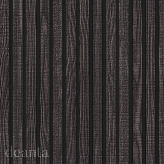 Deanta Immerse Acoustic Wall Panelling Dark Grey Ash