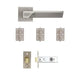 Athens Latch Kit Satin Nickel
