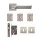 Athens Mortice Kit Satin Nickel