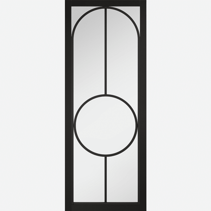 Bowery Black Clear Glazed Prefinished Internal Door