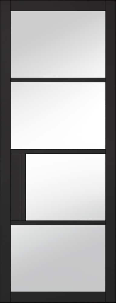 Black Chelsea 4l - Clear Internal Door