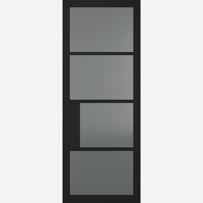 Black Chelsea 4l Tinted Internal Door