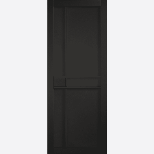 Greenwich Black Solid Prefinished Internal Door