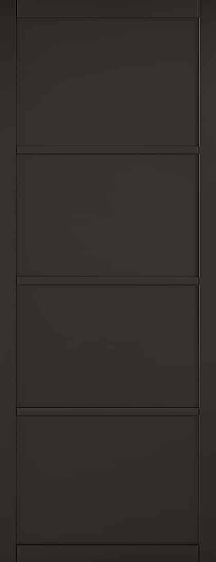 Internal Black Industrial Studio 4 Panel Door