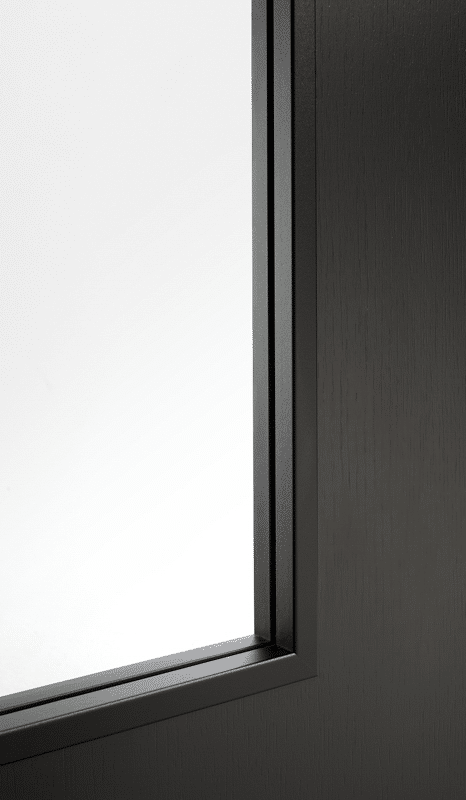 Monaco Black Laminate Glazed – Prefinished Internal Door