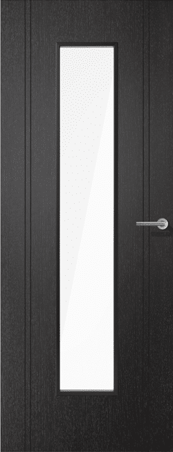 Monaco Black Laminate Glazed – Prefinished Internal Door