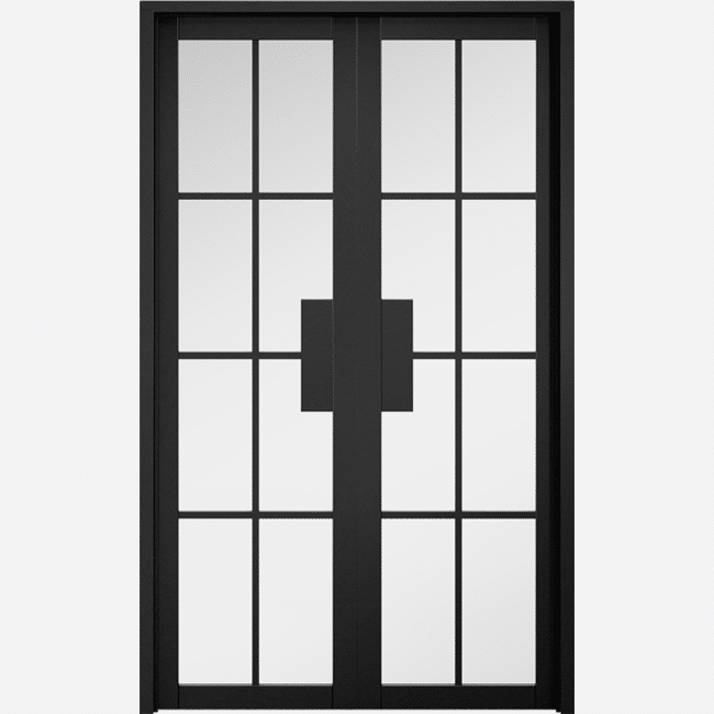 Malvern Black W4 Clear Glazed Prefinished Room Divider