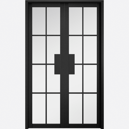 Malvern Black W4 Clear Glazed Prefinished Room Divider