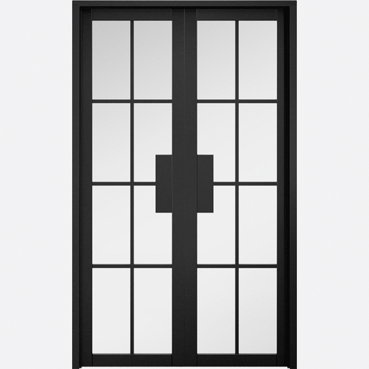 Malvern Black W4 Clear Glazed Prefinished Room Divider