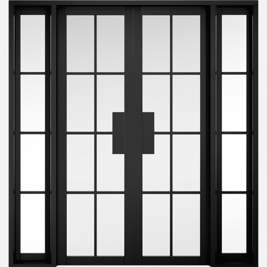 Malvern Black W6 Clear Glazed Prefinished Room Divider