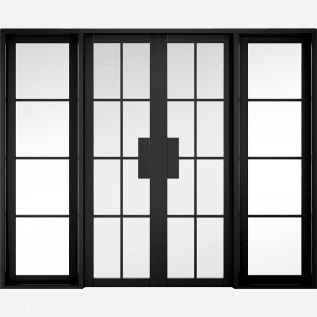 Malvern Black W8 Clear Glazed Prefinished Room Divider