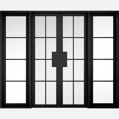 Malvern Black W8 Clear Glazed Prefinished Room Divider