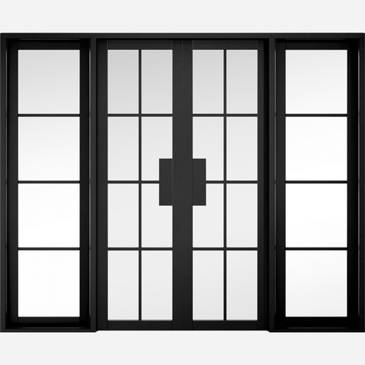 Malvern Black W8 Clear Glazed Prefinished Room Divider