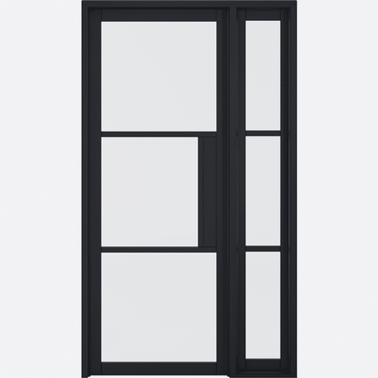 Tribeca Prefinished Black Sidelight W6 without Lock Block