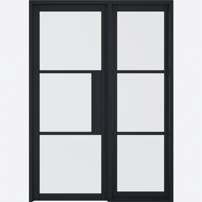 Tribeca Prefinished Black Sidelight W8 without Lock Block