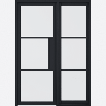 Tribeca Prefinished Black Sidelight W8 without Lock Block