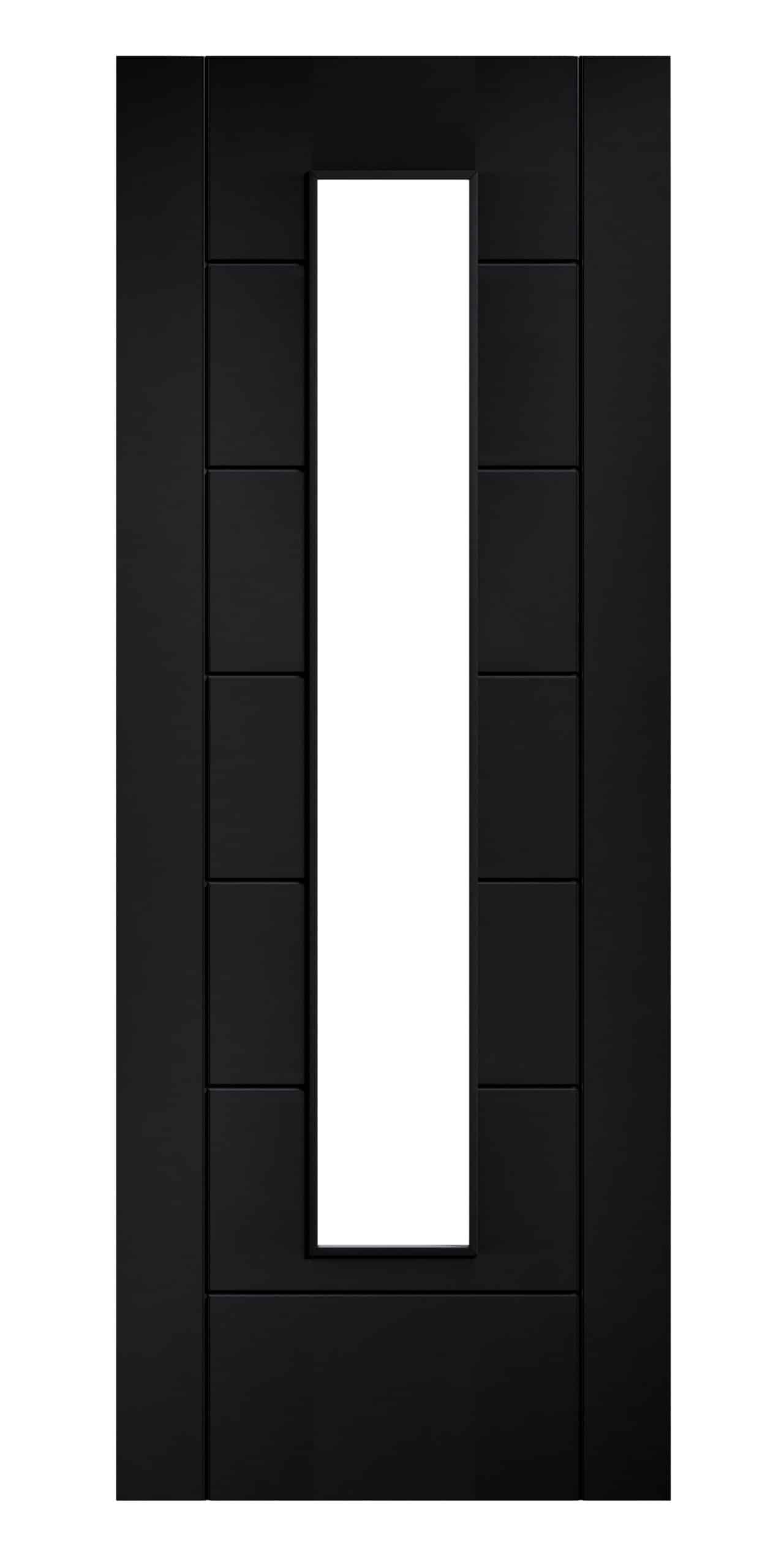Black Laminate Linear 7P Glazed