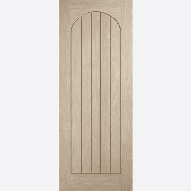 Mexicano Blonde Oak Arched Square Top Prefinished Internal Door