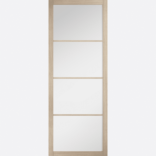 Soho Blonde Oak Clear Glazed Prefinished Internal Door