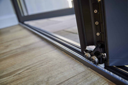 Aluvu Grey Prefinished External Bi-Fold Doors With Trickle Vents