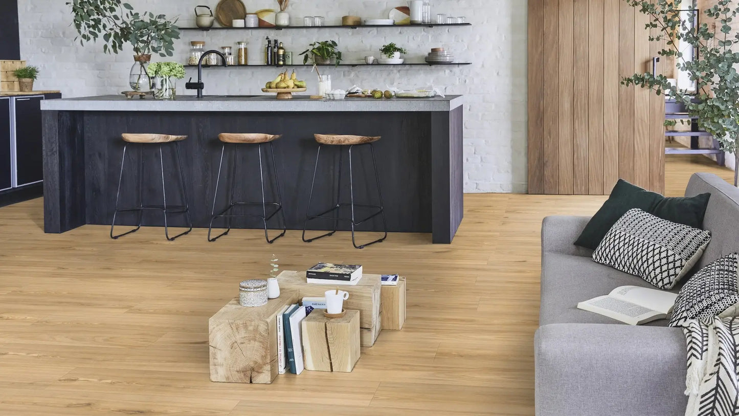 Tarkett Glue-Down LVT Brushed Elm Brown