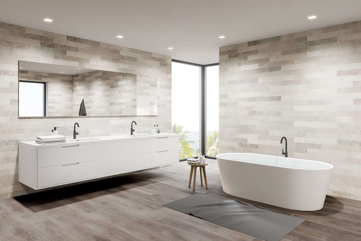 Luvanto Glue-Down LVT Brushed Oak