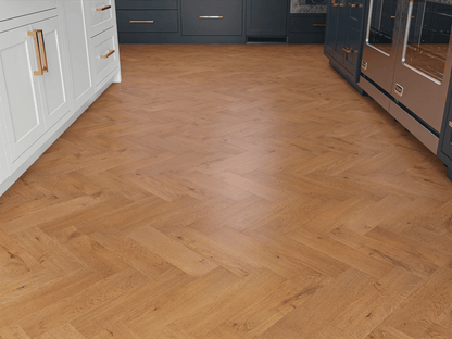 Burn Oak Engineered Herringbone