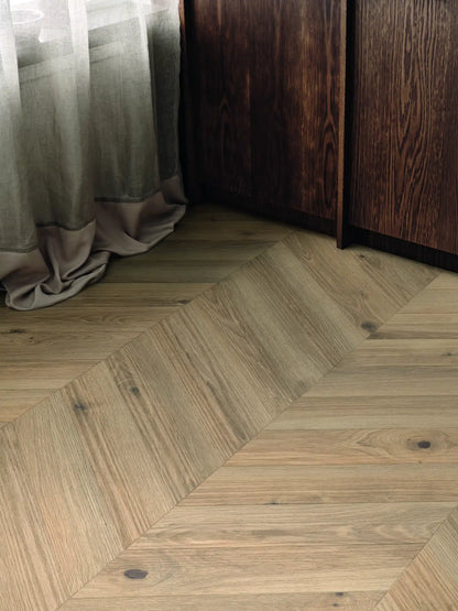 Tarkett Glue-Down LVT Chevron Creek Oak Beige