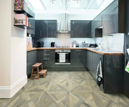 Tarkett Glue-Down LVT Parisian Weave Woodland Oak Grege