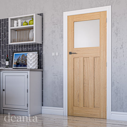 Cambridge Oak Glazed Internal Door
