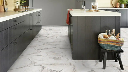 Tarkett Glue-Down LVT Carrara Grande White